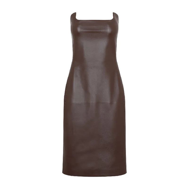 BOTTEGA VENETA LEATHER DRESS