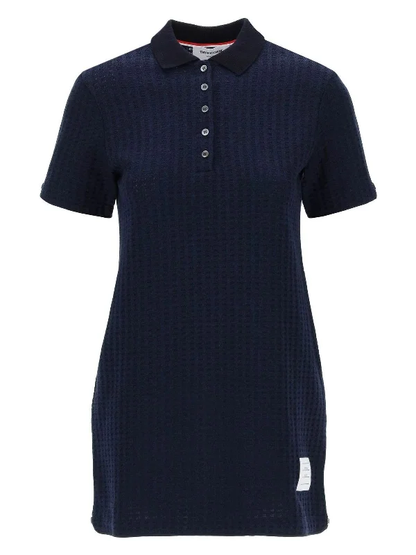 MINI POLO-STYLE JACQUARD DRESS IN