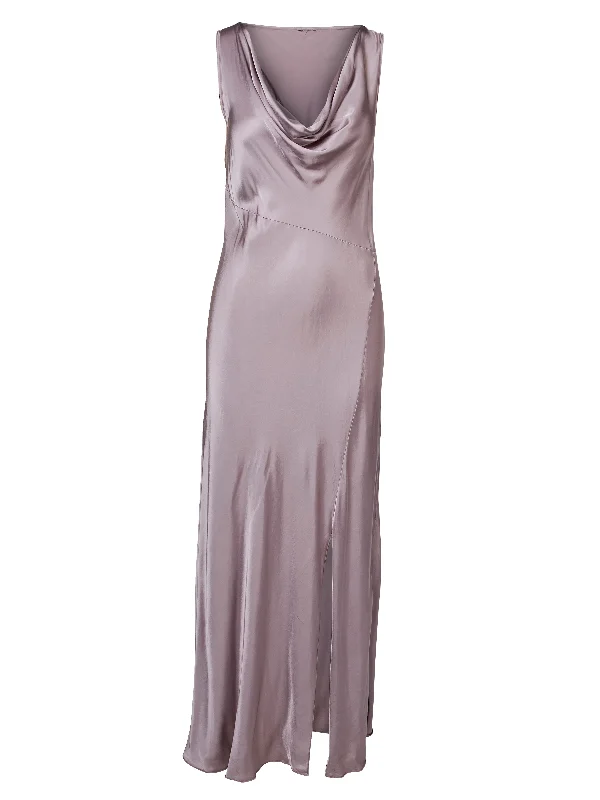 VANILLA long dress - Dusty purple