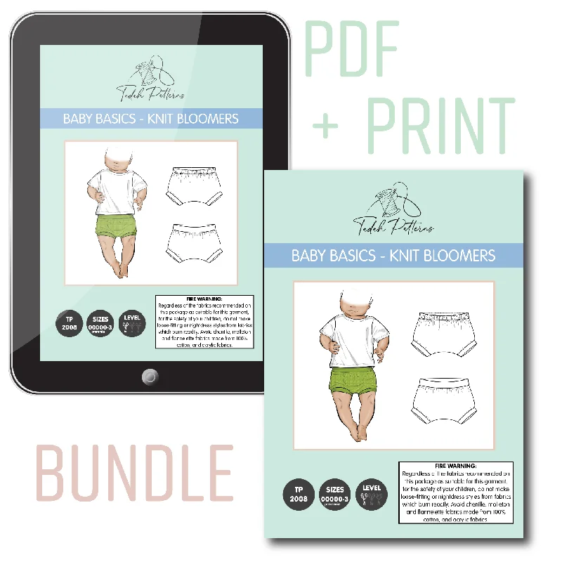 BUNDLE - PRINT pattern + half price PDF