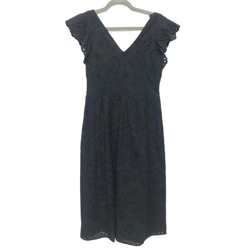 Black Dress Casual Midi Clothes Mentor, Size S