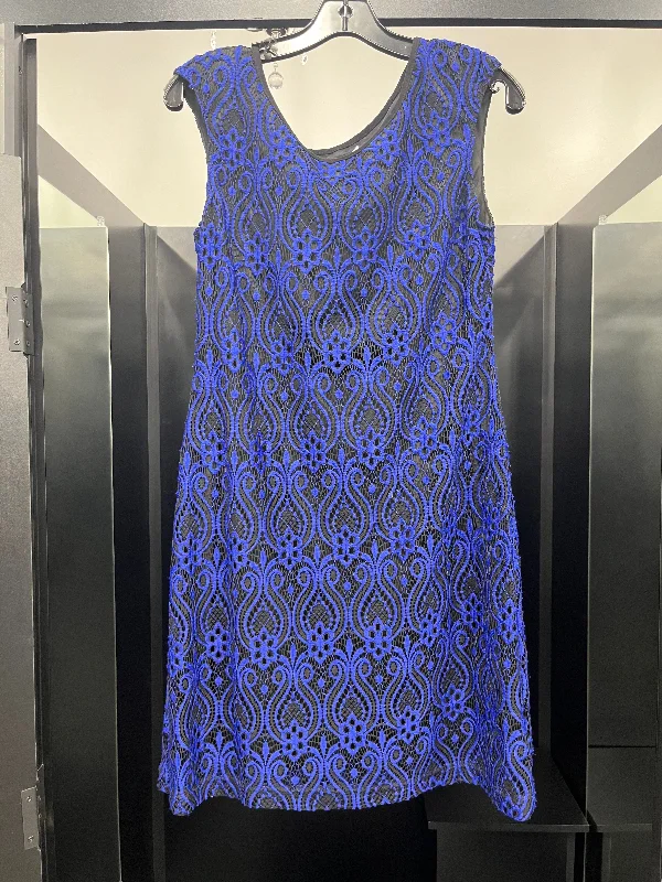 Blue Dress Party Midi Connected Apparel, Size M