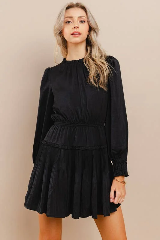 Long Sleeve Black Dress **FINAL SALE**