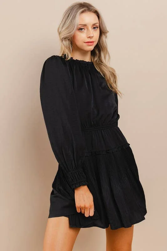 Long Sleeve Black Dress **FINAL SALE**