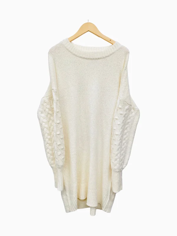 Cream Dress Sweater A New Day, Size Xxl