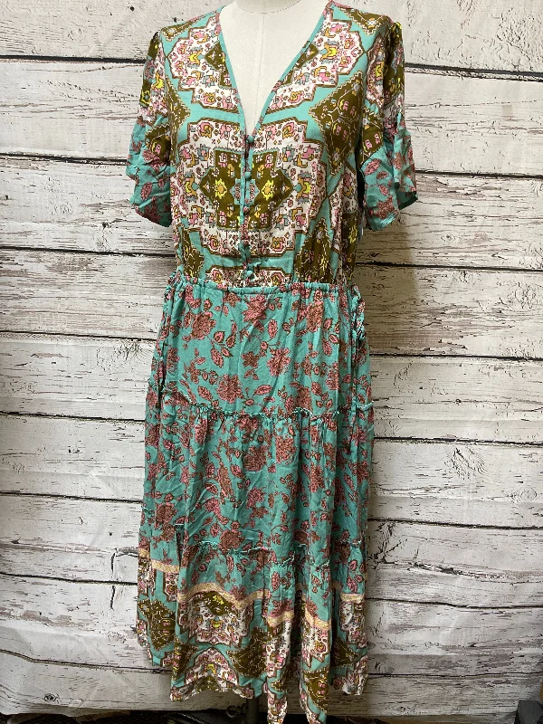 Dress Casual Maxi By Matilda Jane In Teal, Size: M