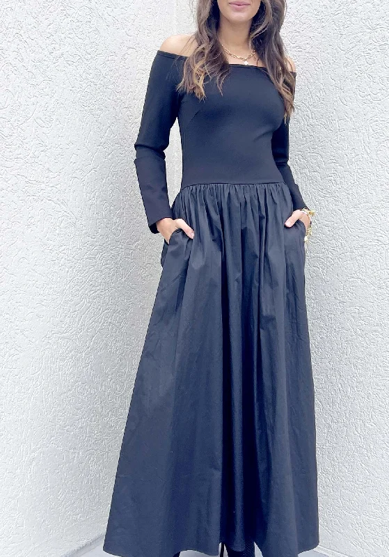 Fifth Avenue Black Maxi Dress