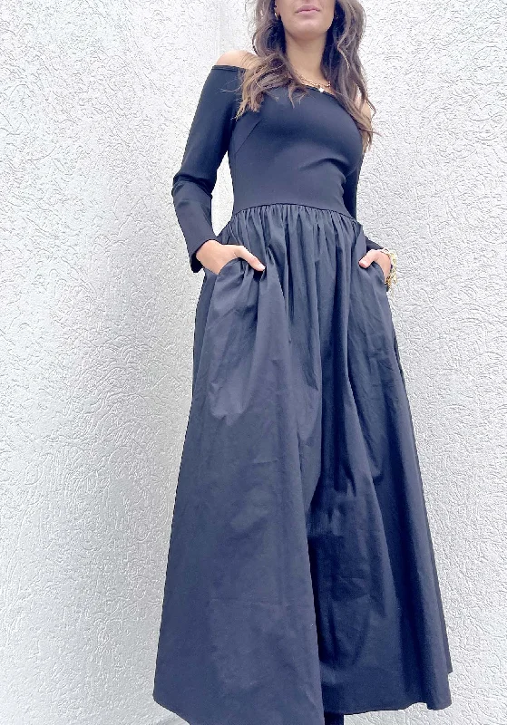 Fifth Avenue Black Maxi Dress