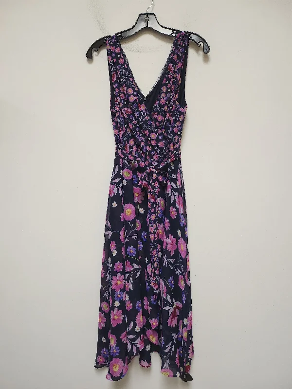 Floral Print Dress Casual Midi Dkny, Size L