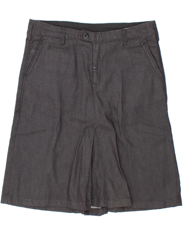 G-STAR Womens A-Line Skirt W30 Medium Grey Cotton