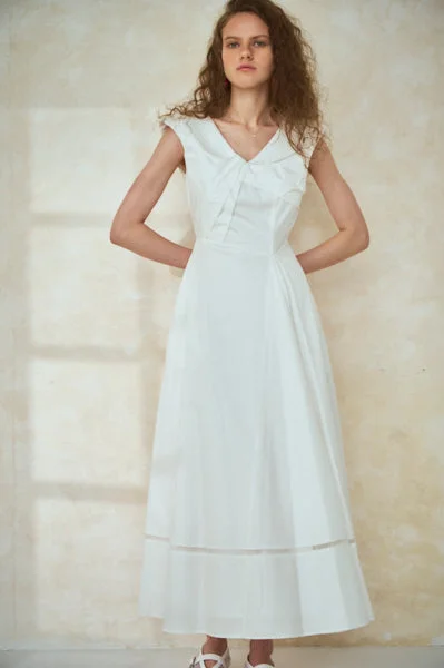 Gina Long Dress <br>-WHT-