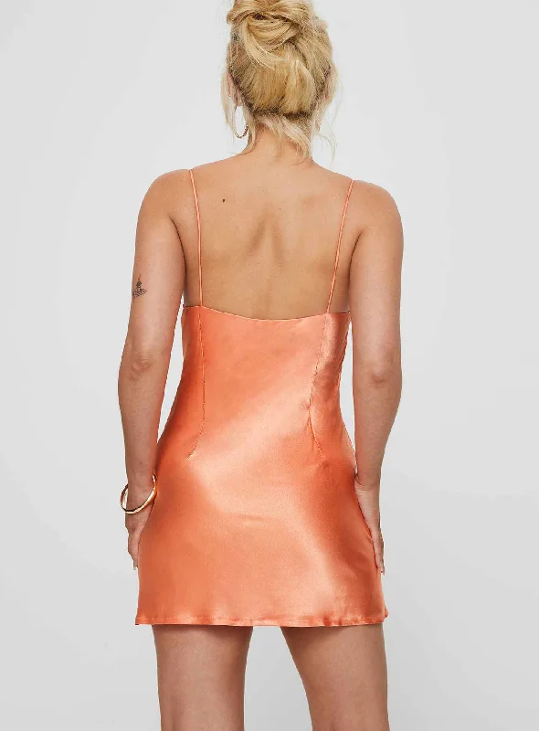 Marilyn Mini Dress Orange