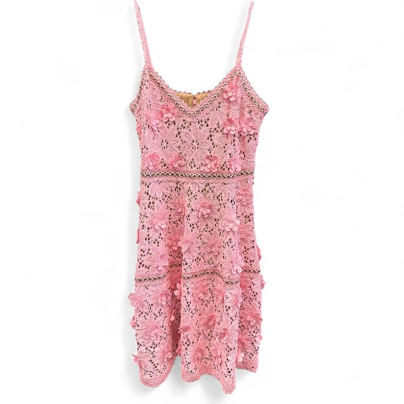 Pink Dress Casual Short Michael By Michael Kors, Size M