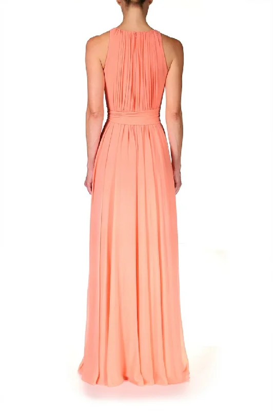 Pretty Grecian Gown - Coral