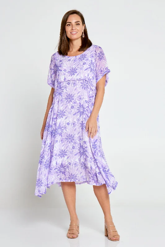 Rossetti Dress - Purple Floral