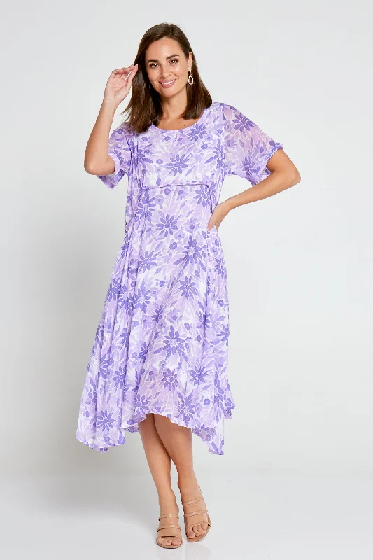 Rossetti Dress - Purple Floral