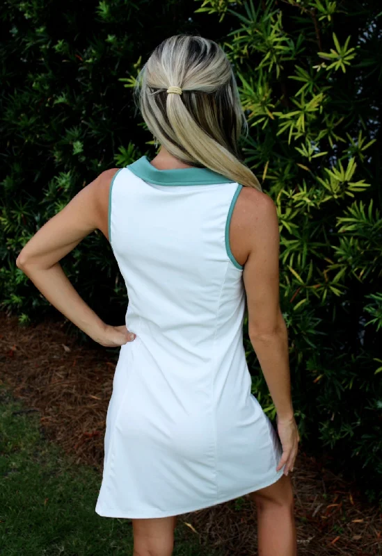 Sage Collared Tennis Dress