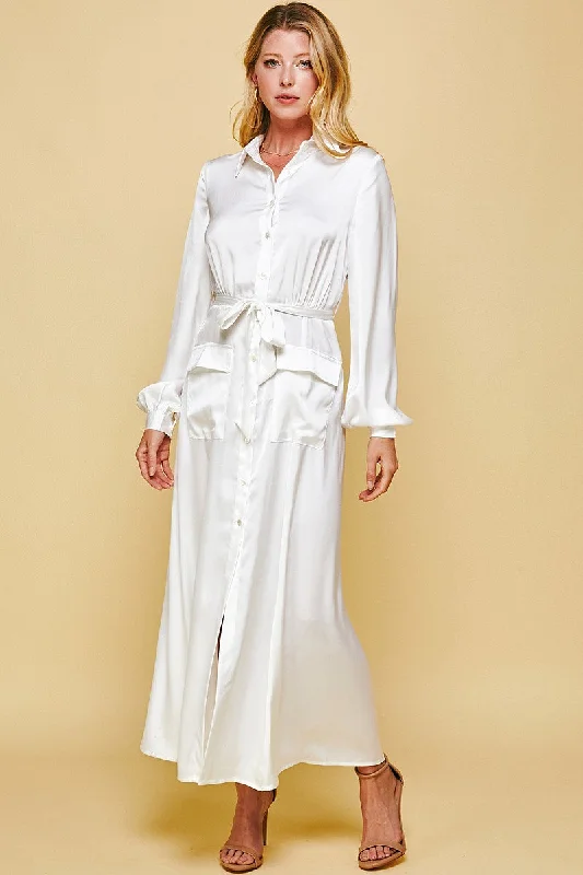 Talin White Classy Maxi