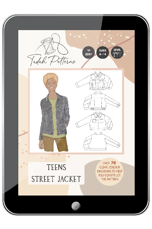 Teen Street Jacket Sewing Pattern