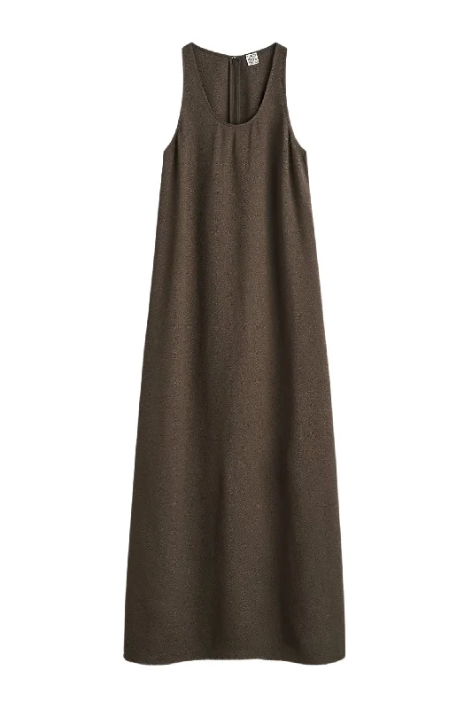 Toteme Scoop Neck Sable Dress