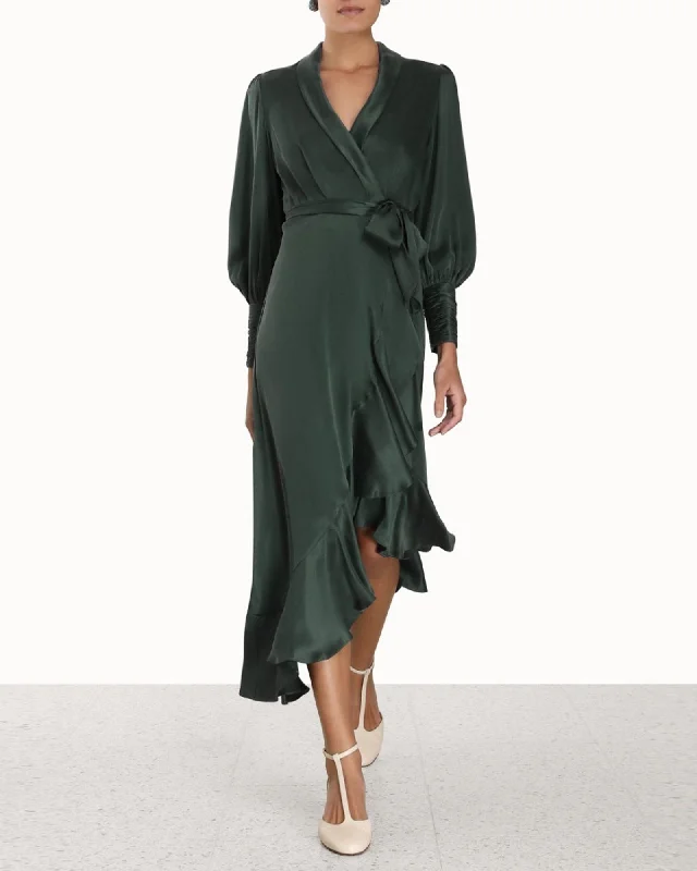 Wrap Midi Dress