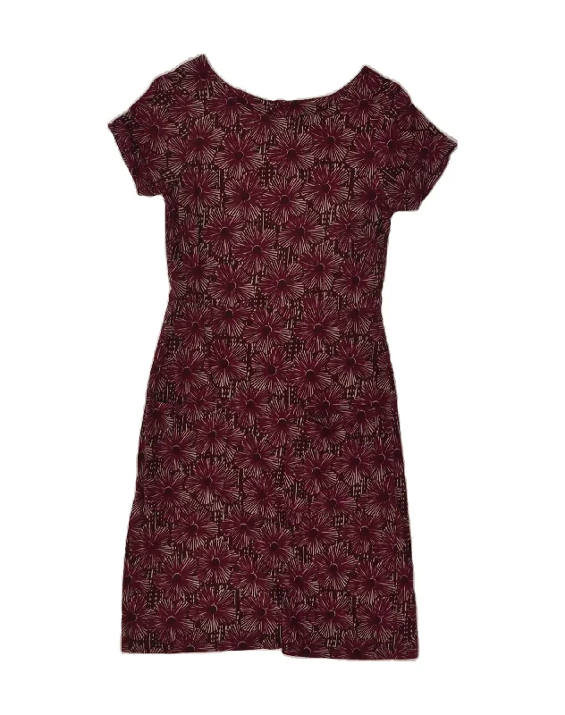 WHITE STUFF Womens Sheath Dress UK 8 Small  Maroon Floral