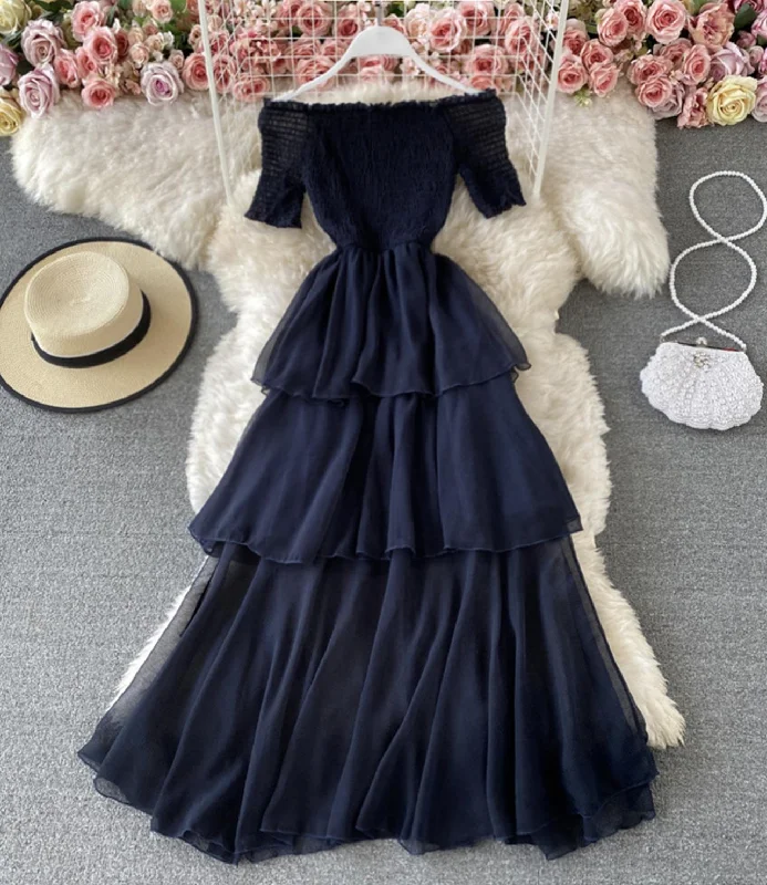 Cute A line dress fashion dress  839